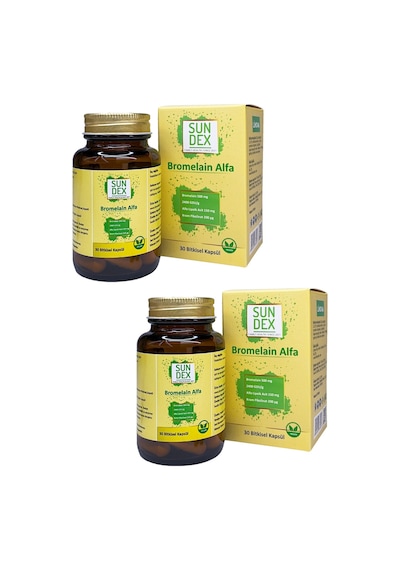 Sundex Bromelain Alfa 2 x 30 Bitkisel Kapsül