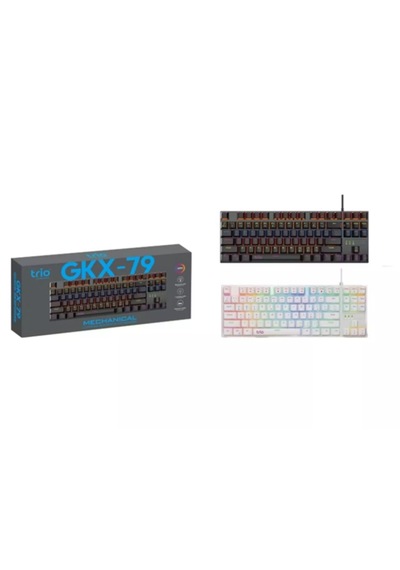 Trio Gkx79 Blue Swtich Mekanik Klavye Rgb