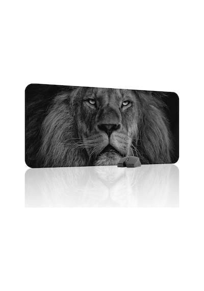 Aslan Kaymaz Dikişli Kauçuk Oyuncu Mousepad V4 - 90x40 Xxl Gaming Mouse Pad Fare Altlığı