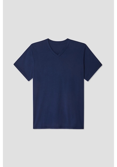Kadın V Yaka Tshirt Spr24tsk40 Lacivert