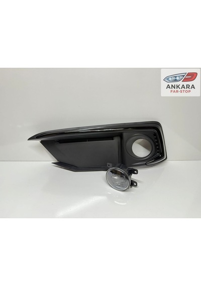 Honda Civic Fc5 2019-2021 Makyajlı Kasa Sis Lamba Ve Kapak Takımı Ön Sol Siyah Tip Kapak+ledli Sol Ön Sis