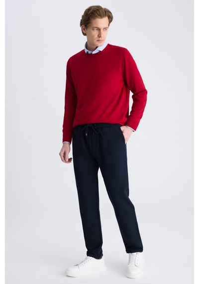 D's Damat Ds Damat Regular Fit Lacivert Balıksırtı Pamuklu Jogger Pantolon 4hc0300130022 101