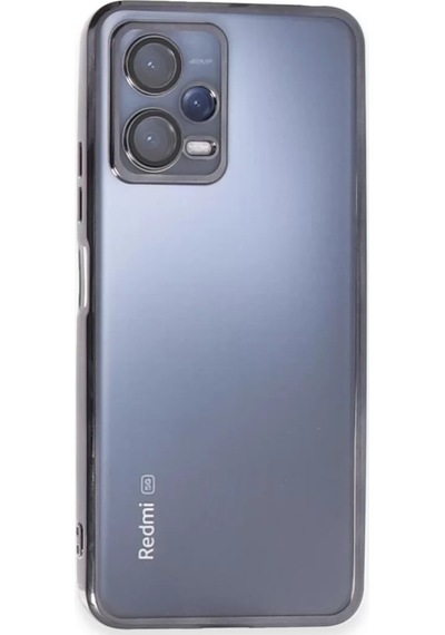 Newface Xiaomi Redmi Note 12 Pro 5g Kılıf Razer Lensli Silikon - Siyah