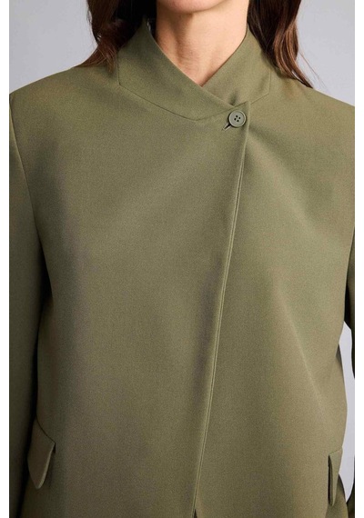 Defacto Oversıze Hakim Yaka Blazer Ceket H1118ax26smkh348 Haki-kh348