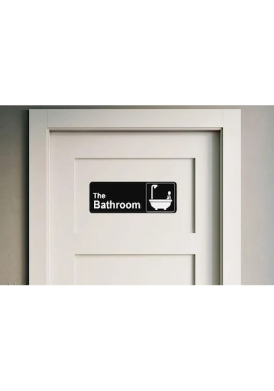Banyo Tabelası Siyah