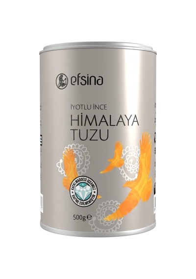 Efsina Himalaya Tuzu İnce Silindir Kutu 500 G - 3 Adet Tarı