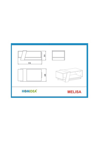 Melisa Orta Sehpa Kemençe - Antrasit