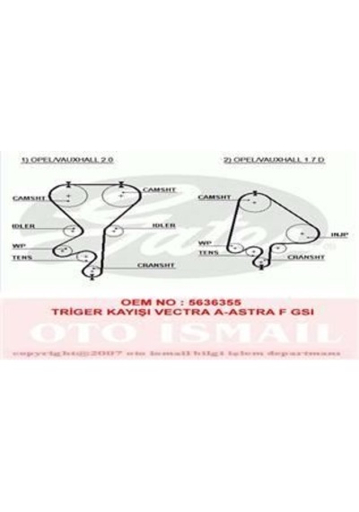 GATES 5368XS TRIGER EKSANTRIK KAYISI VECTRA 176x240