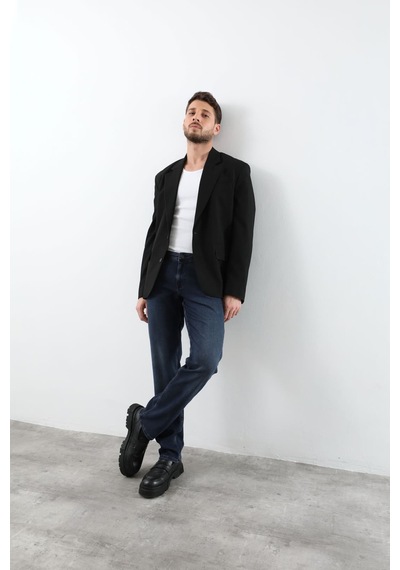 Banny Jeans Erkek Likralı Straight Fit Jean Pantolon Mavi
