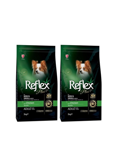 Plus Orta Ve Küçük Irk Yavru Köpekler İçin Tavuk Etli Köpek Maması 3 Kg 2 Paketi