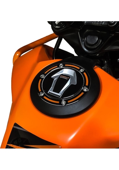 GP Kompozit  KTM 250 Adventure 2020-2024 Uyumlu Tank Pad Seti Siyah-Turuncu
