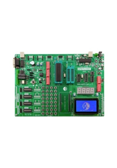 Expkits Exm1 8 Bit Microchip Pıc Geliştirme Eğitim Kartı + 2x16 Lcd Modül + Pıc18f4520
