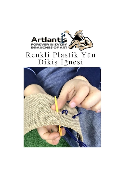 Renkli Plastik Yün İğnesi 9 Cm 30 Adet Plastik Dikiş İğnesi Plastik Örgü Dikme İplik İğne Dokuma İğnesi