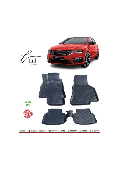 Skoda Octavia 2013-2020 3D Havuzlu Paspas