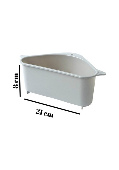 Vantuzlu Üçgen Sebze Meyve Lavabo Raf Evye Süzgeç Sünger Tutucu Düzenleyici Mutfak Organizer Plastik Diğer