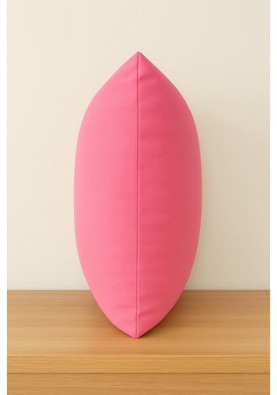 Luna Serisi Kadife Dokulu Kırlent Kılıfı 30 X 50 Cm - Pembe