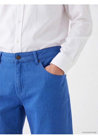 Lcw Jeans Mavi Regular Fit Erkek Jean Şort
