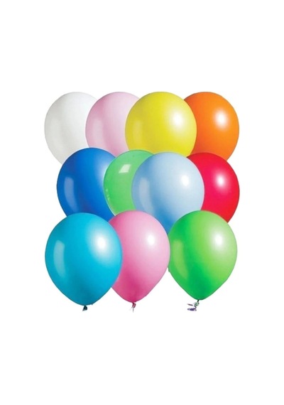 25 Adet Karışık Renkli Balon 9a Parti Organizasyon Balonu Çok Renkli