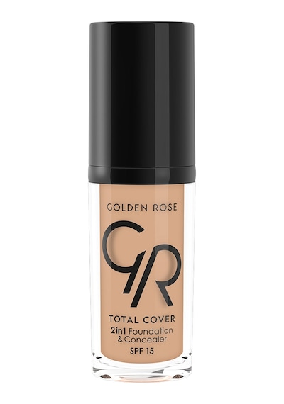 Golden Rose Total Cover 2 In 1 Fondöten & Concealer No:15 Warm Sand 30 ML