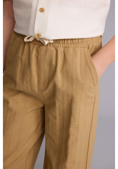 Defacto Relax Fıt Düz Paça Pantolon Erkek Çocuk H5868a826smbg638 Bej-bg638