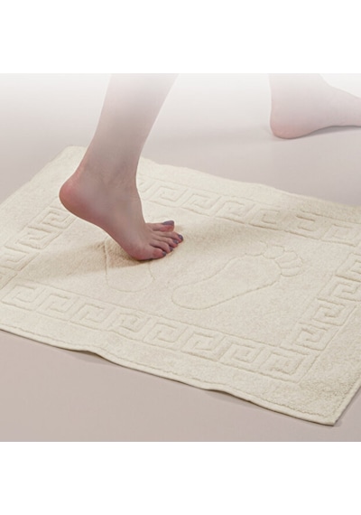 Serra 5 Adet %100 Pamuk En Iyi Emici Ayak Havlusu Konforlu Banyo Paspası 50x70cm Krem