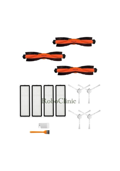 Xiaomi Robot Vacuum X10 Plus X20 Plus Uyumlu Yedek Fırça,hepa Filtre Seti-13 Parça
