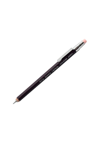 Ohto Wood Sharp Mini Mekanik Kurşun Kalem 0.5mm Bordo Aps-350es
