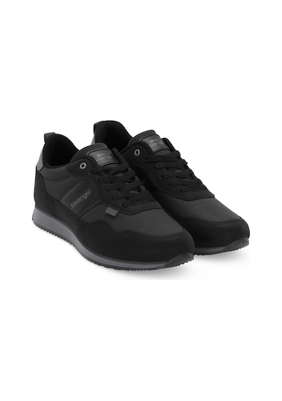 Slazenger Onset I Erkek Siyah / Koyu Gri Sneaker Siyah - Gri