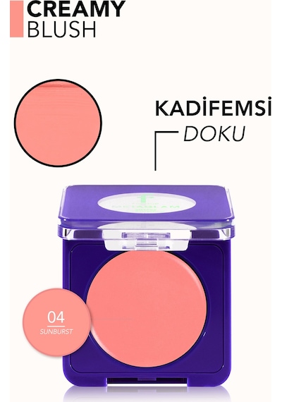 Metaglam Yüksek Pigmentli & Mat Bitişli Kremsi Kompakt Allık 8682536080712 004sunburst