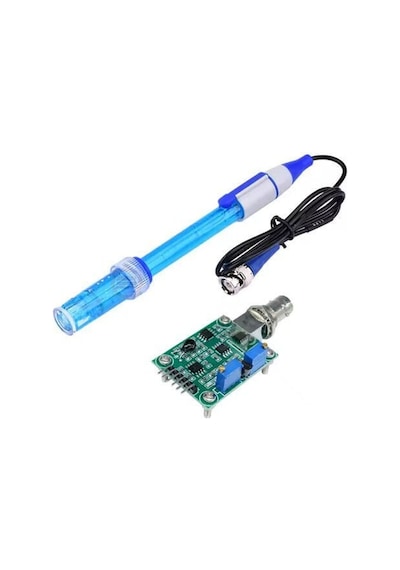 Bnc Ph Elektrot Sensör Probu E201-c Sıvı Su 0-14ph Algılayıcı Arduino Ph Sensör Modülü