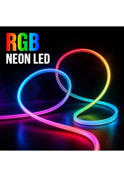 Cata 12v Rgb Renk Neon Led Ct-4465 50 Metre Çok Renkli