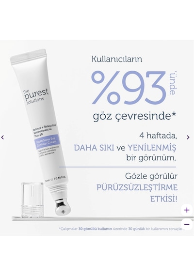 The Purest Solutions Kırışıklık Karşıtı Göz Çevresi Bakım Kremi 12 Ml