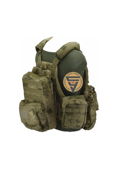 Nature Multifonksiyonel Cordura Askeri Taktik Yelek Jand Kamuflaj Haki