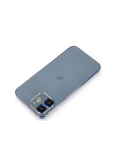 Apple İphone 12 Uyumlu Metal Kamera Lens Koruma Cam - Mavi