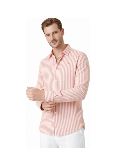 Deepsea Turuncu Slim Fit Çizgili %100 Pamuk Erkek Gömlek Nefes Alan Şık Günlük Gömlek 2602626 Turuncu Deepsea Turuncu Slim Fit Çizgili %100 Pamuk Erkek Gömlek Nefes Alan Şık Günlük Gömlek 2602626 Turuncu