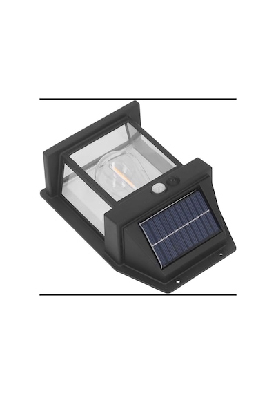 Güneş Enerjili Bahçe Aydınlatması Aplik Dekor Solar Ve Sensörlü Bahçe Balkon Ve Garaj Lambası Gün Işığı