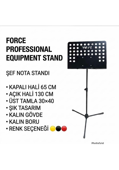 Profesyonel Şef Nota Standı