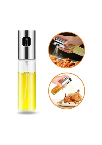 Biishe 100ml Kapasiteli Şeffaf Spreyli Yağdanlık Sosluk Yağ Püskürtücü Yağ Şişesi Çok Renkli