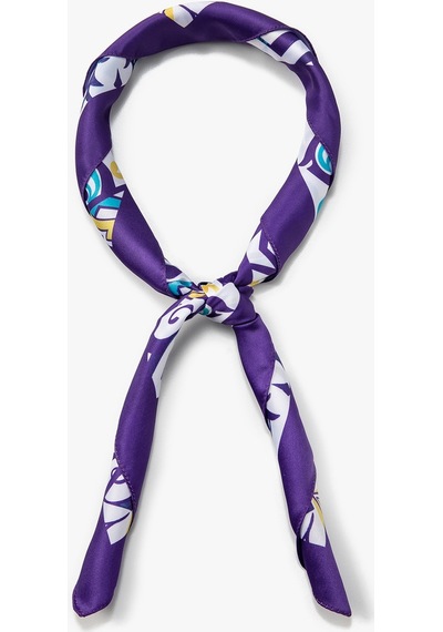 Koton Bandana Floral Baskılı Parlak Mavi 3sak50061aa 3SAK50061AA620 Mavi