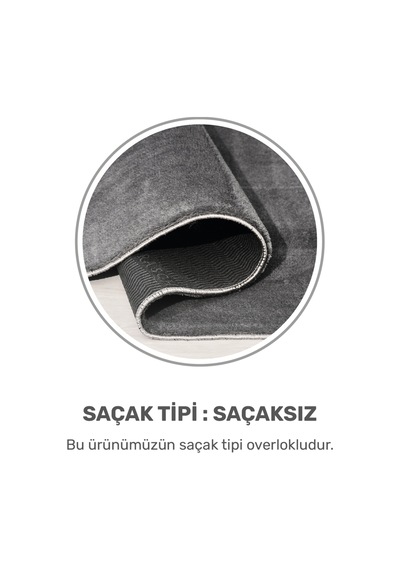 Puffy Yumuşak Antrasit Halı Ve Yolluk Kaymaz, Yıkanabilir, Salon Mutfak Antre Için Peluş Halı