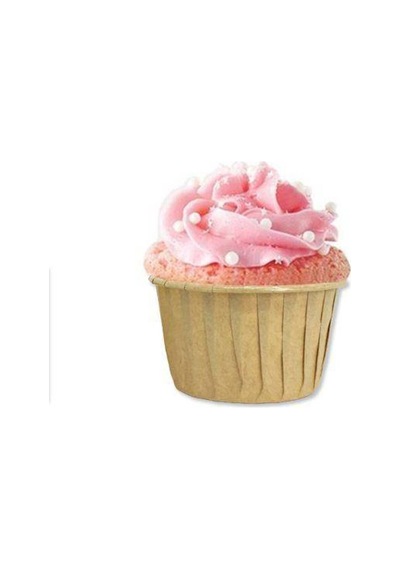 Kraft Muffin Kek Kapsülü 25 Adet Muffin Kağıt Sarı Kağıt Sarı Diğer