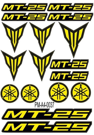 Mt25 Uyumlu A4 Çoklu Sticker Seti 02 Diğer