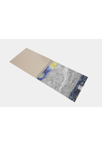 The Starry Night, Van Gogh 1889, A5 Eskiz Defter I, Çizgisiz, 100 Sayfa, 100 Gram, Beyaz Renk,