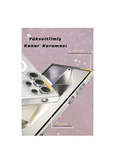 Joko Samsung Galaxy S23 Kılıf Magsafe Kapak - Şeffaf