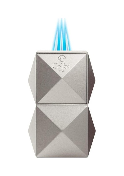 Colibri Quasar 3 Torch Pürmüz Gümüş Masa Tipi Puro Çakmağı