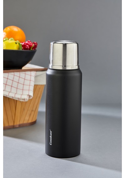 Cooker Campmate 1 Litre Paslanmaz Çelik Termos Ckr2081 Siyah
