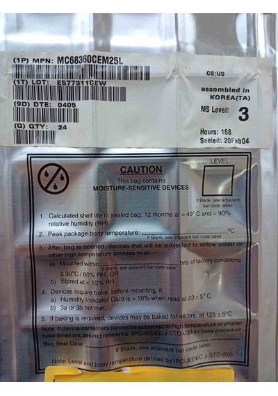 Mc68360cem25l Motorola