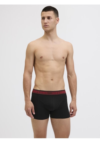 Jack & Jones Erkek 5'li Boxer Paketi - Twisted - 12293346 Fiery Red