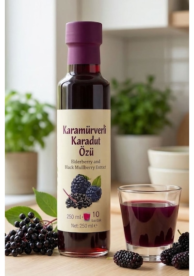 Beyorganik Pestisit Analizli Karamürverli Karadut Özü 250 ML