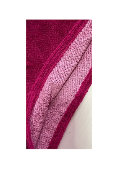 Bambu %100 Pamuk Saç Havlusu Havlu Bone Düğme Ve Lastik Detaylı - Hafif Ve Yumuşak Doku Fuşya Pembe